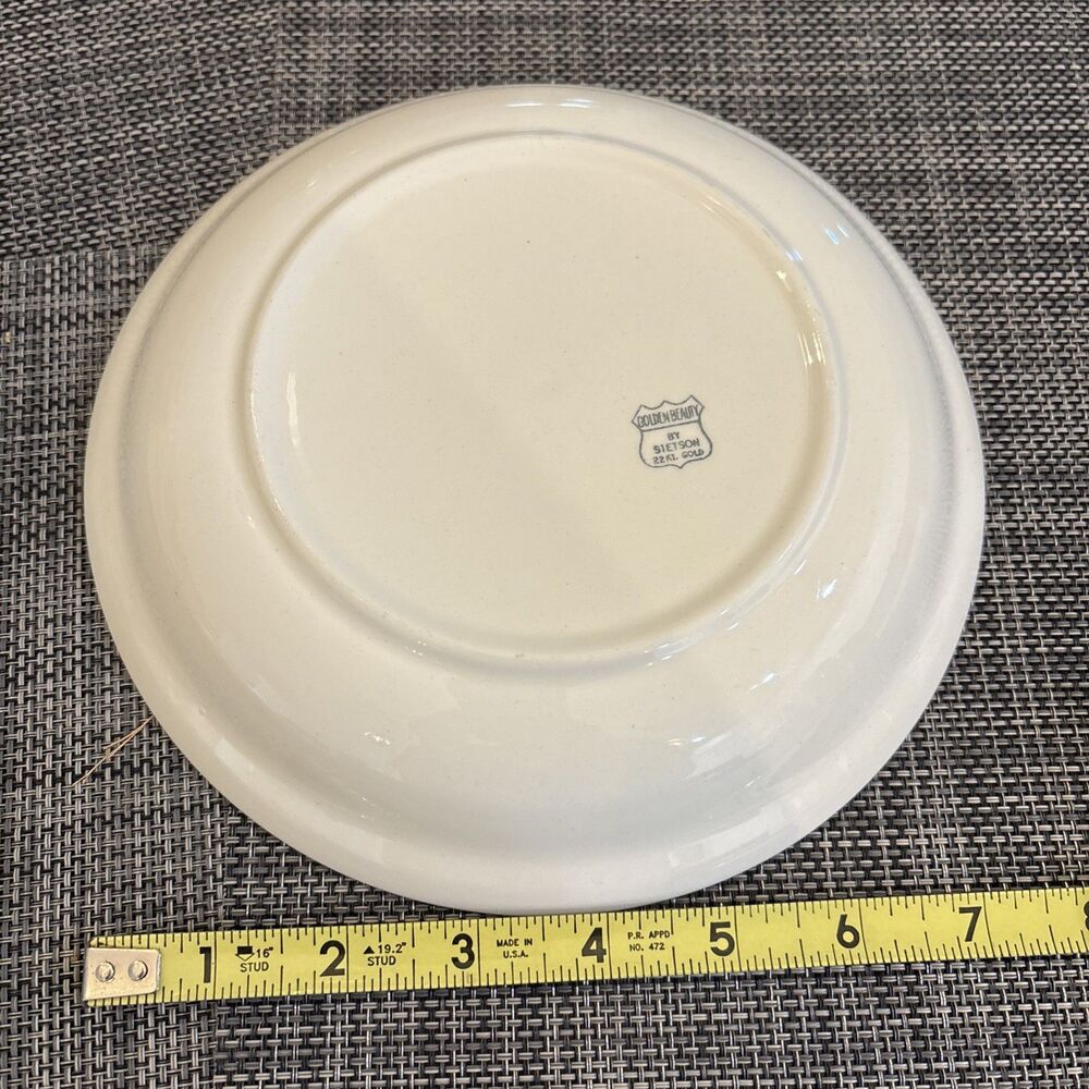 6 Pc Dish Setting Golden Beauty Set By Stetson With 22k Gold Trim Vintage. READ - Picture 12 of 16
